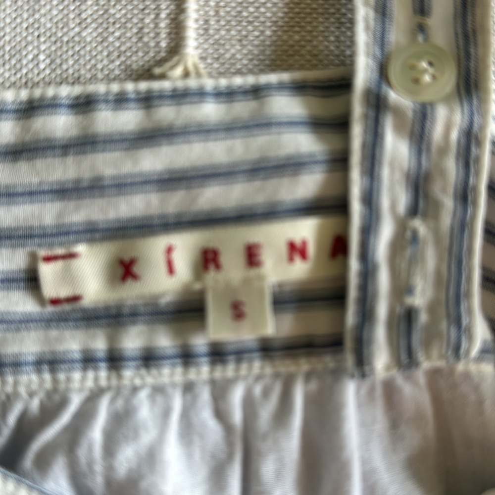 XiRENA Blue and White Striped Midi Dress - Picture 4 of 6